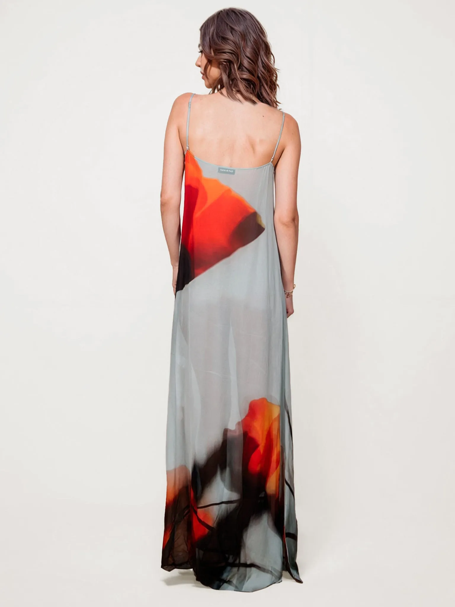 Floral Chiffon Maxi Dress