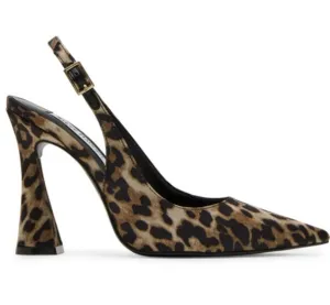 Leopard Satin Heel