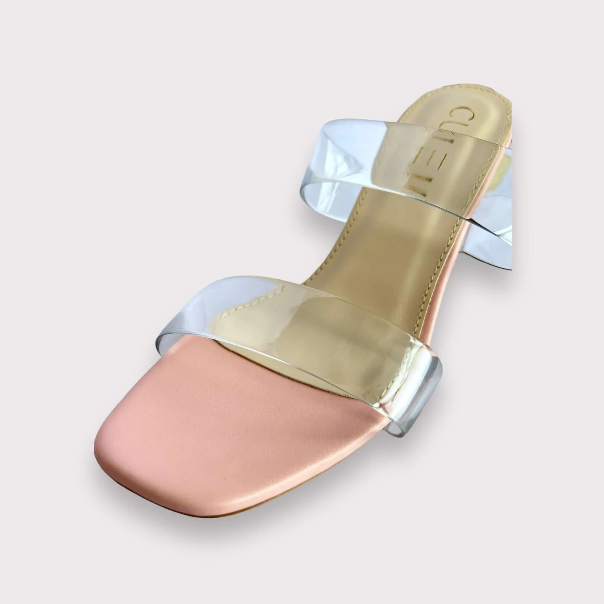 Light Pink Clear Straps and Transparent Heels X DC Mumbai