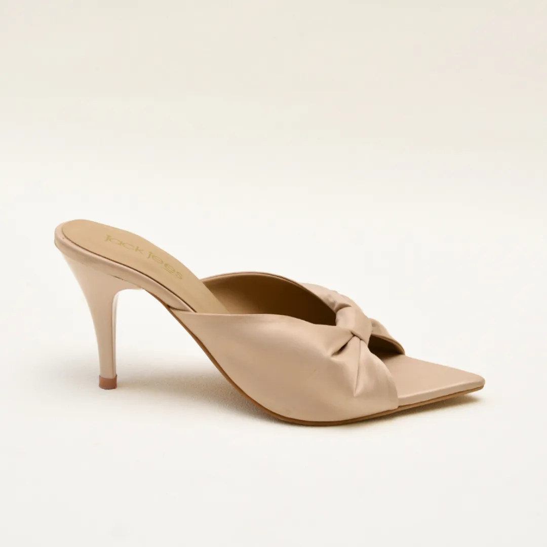 Midnight Elegance Mules Beige