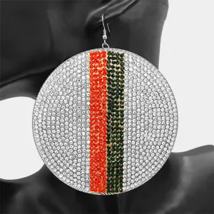 Over Size Crystal Embellished Earring