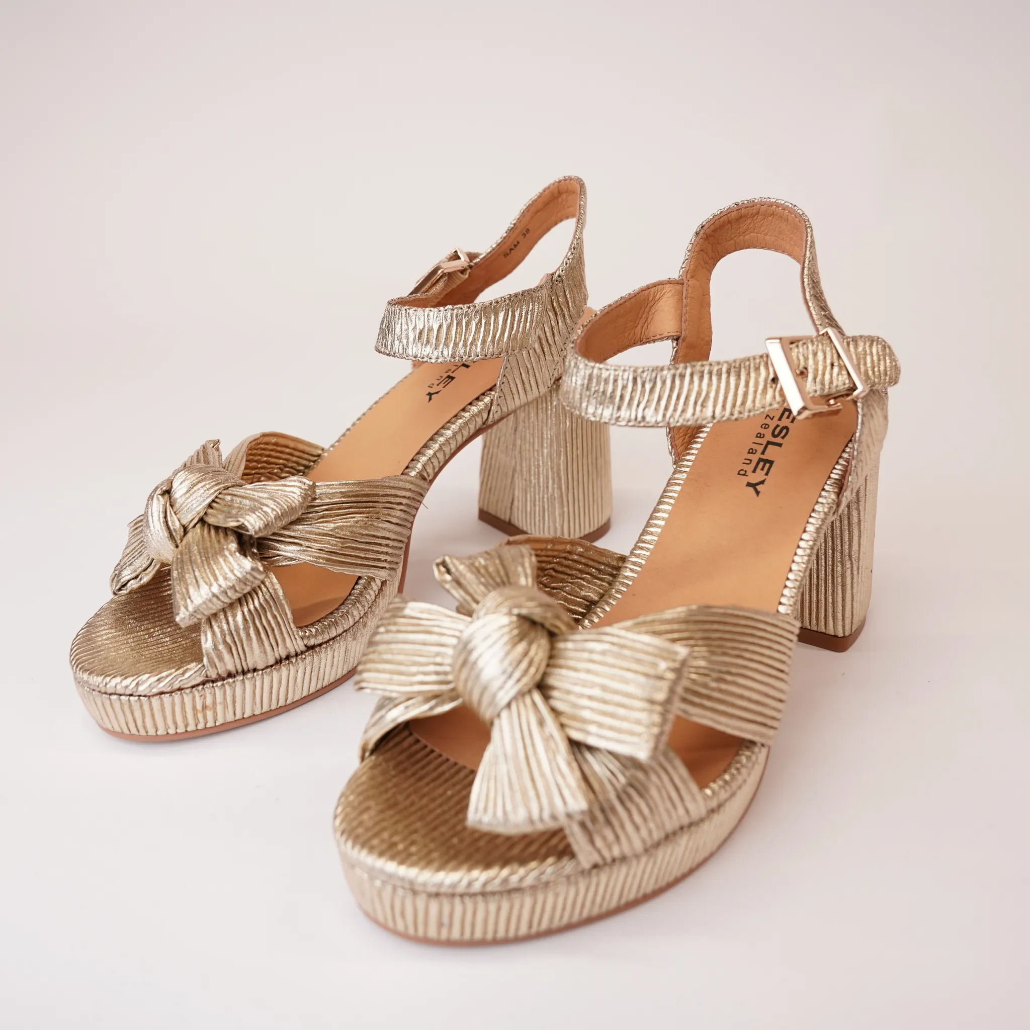 Sam Gold Leather Heels