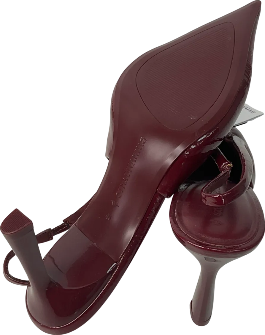 stadivarius Red Slingback Heeled Court In Burgundy UK 7 EU 40 