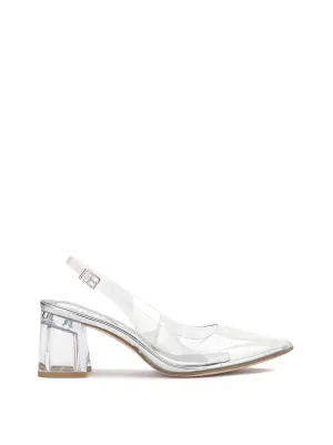 Syrina Slingback Pump in Clear