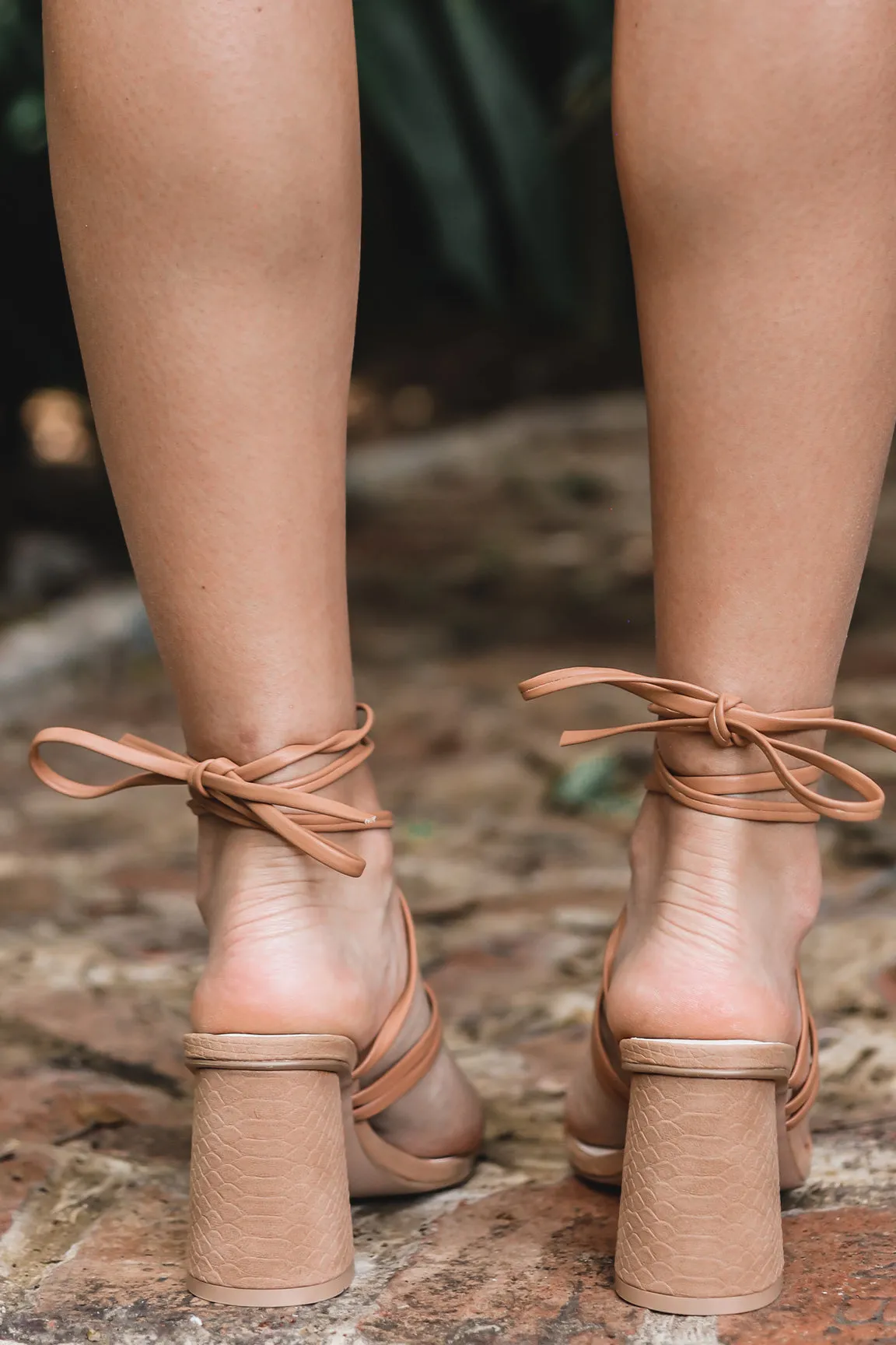 The Lacey Tie Heels