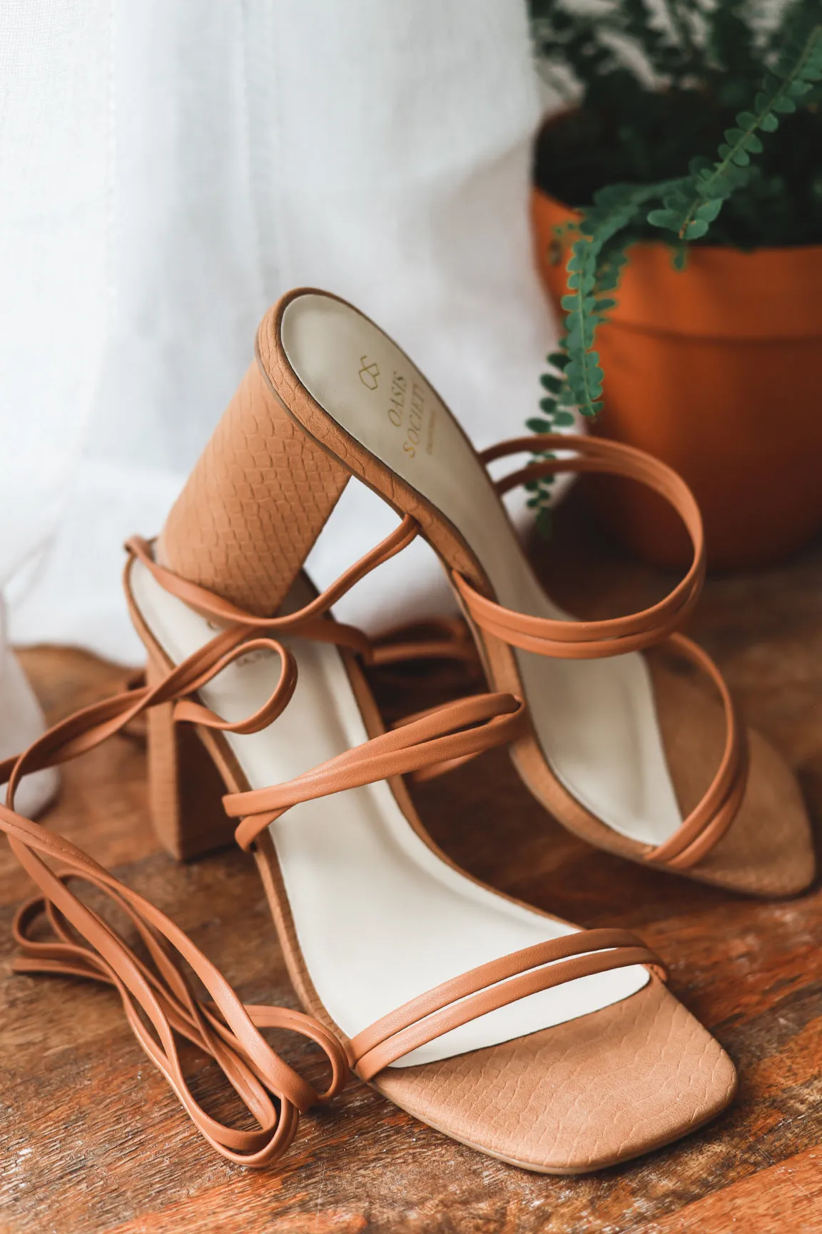 The Lacey Tie Heels